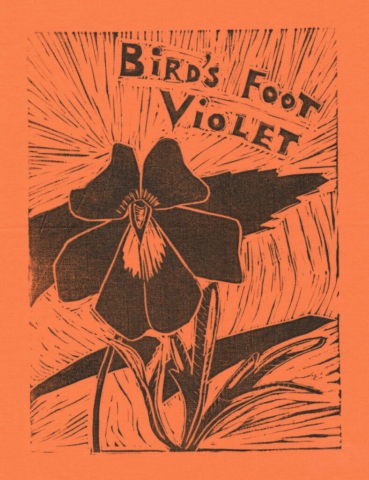 Birds Foot Violet linocut (Endangered Species Flags) Birds Foot Violet linocut (Endangered Species Flags)